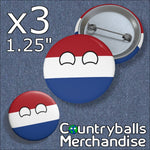 Netherlands Pin Badges x3 Pack