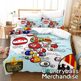 AU Size Countryballs Bedsheets Bedding Duvertcovers