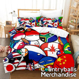 AU Size Countryballs Bedsheets Bedding Duvertcovers