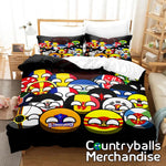 AU Size Countryballs Bedsheets Bedding Duvertcovers