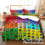 AU Size Countryballs Bedsheets Bedding Duvertcovers