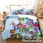 AU Size Countryballs Bedsheets Bedding Duvertcovers