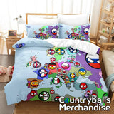 EU Size Countryballs Bedsheets Bedding Duvertcovers