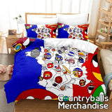 EU Size Countryballs Bedsheets Bedding Duvertcovers