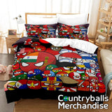 US Size Countryballs Bedsheets Bedding Duvertcovers