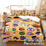 AU Size Countryballs Bedsheets Bedding Duvertcovers