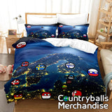 AU Size Countryballs Bedsheets Bedding Duvertcovers