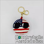 United States of America USA 7cm Bag Pendant Keychain