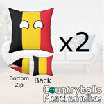 2x Belgium Pillow Cases Pack