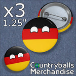 Germany Deutschland Pin Badges x3 Pack