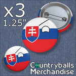 Slovakia Pin Badges x3 Pack