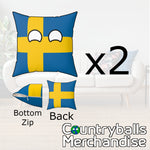 2x Sweden Pillow Cases Pack